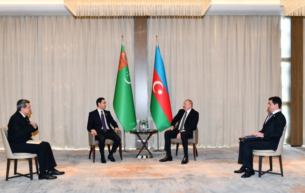 President Ilham Aliyev met with President of Turkmenistan Serdar Berdimuhamedov