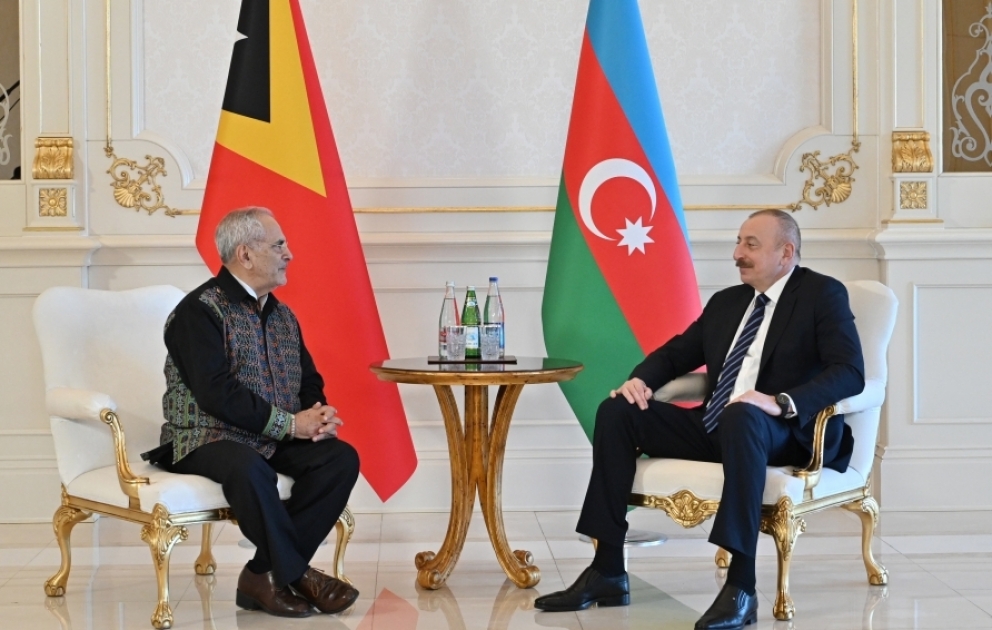 Президент Азербайджана Ильхам Алиев принял Президента Тимор-Лесте Жозе Рамуша Орту