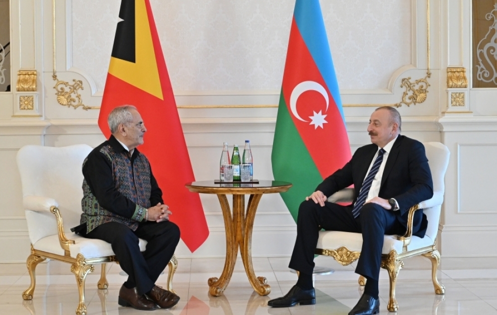 Präsident Ilham Aliyev trifft Präsident der Demokratischen Republik Timor-Leste
