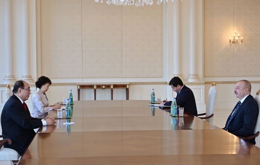 President Ilham Aliyev received Special Representative of Chinese Government on European Affairs