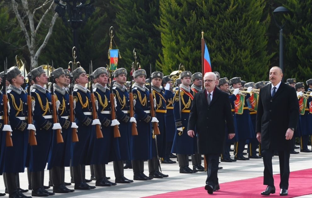 Official welcome ceremony was held for President of Latvia Egils Levits