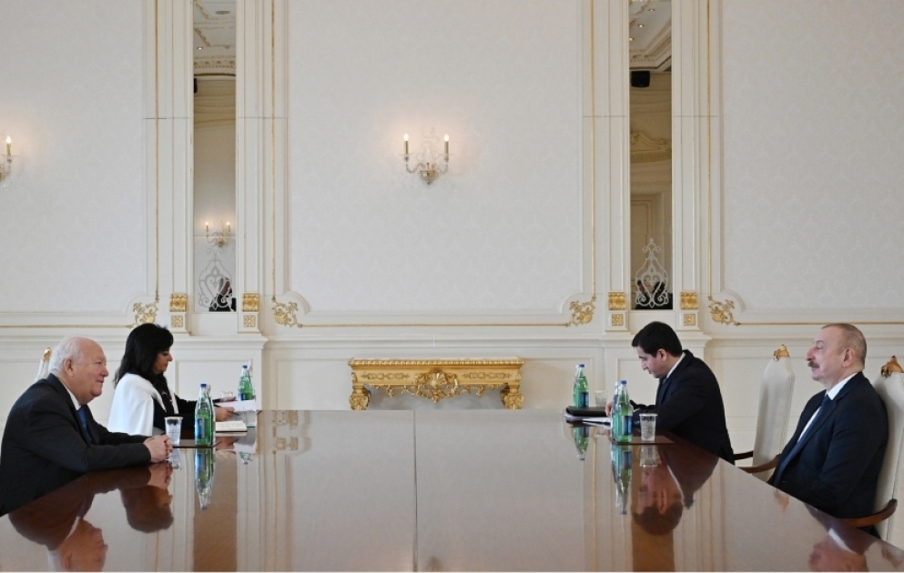 President Ilham Aliyev received High Representative for United Nations Alliance of Civilizations