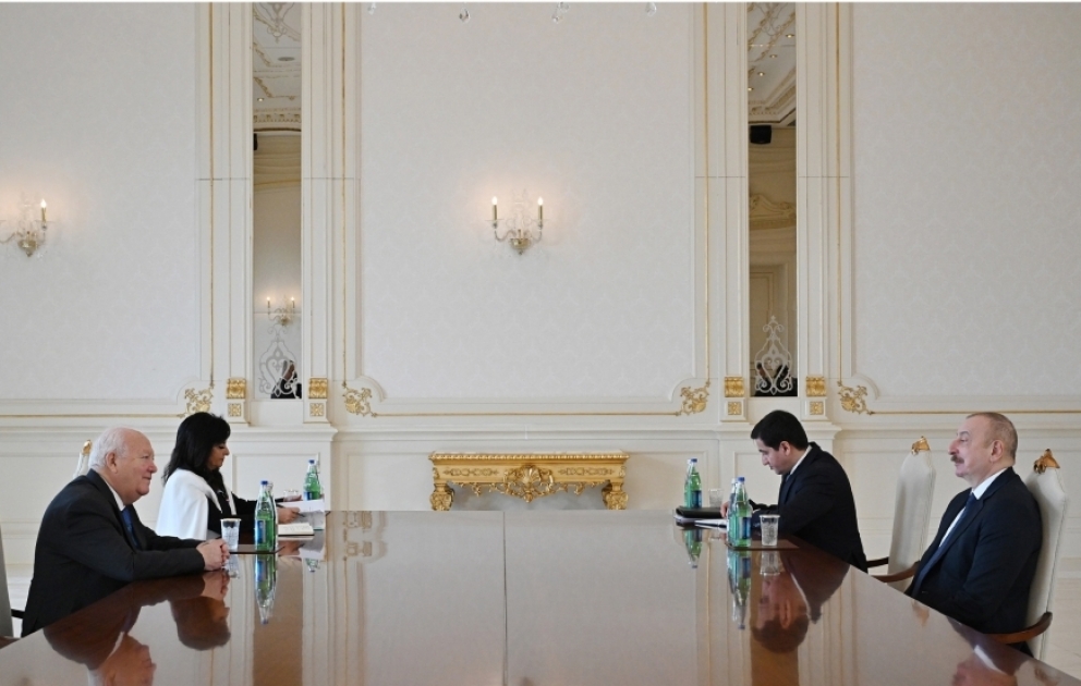 Präsident Ilham Aliyev empfängt Hohen Vertreter der Allianz der Zivilisationen der Vereinten Nationen