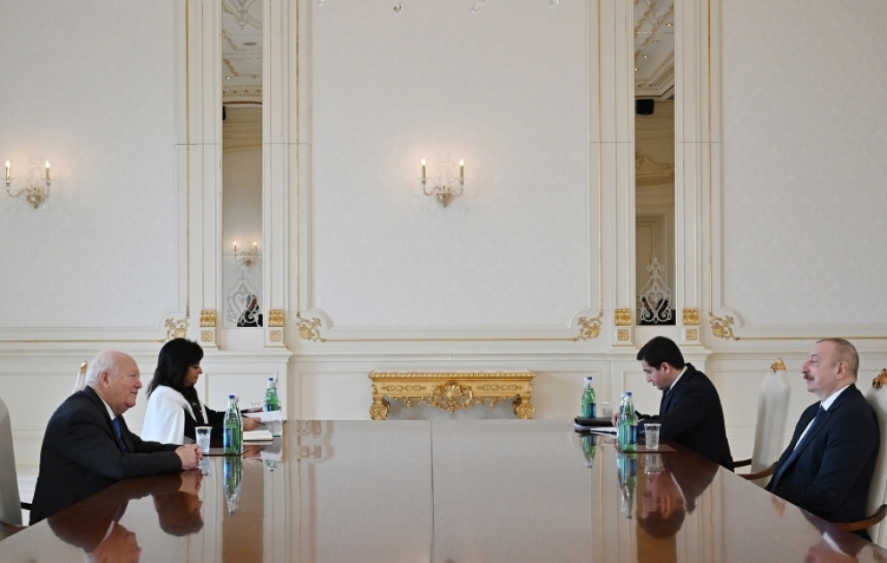 Le président azerbaïdjanais reçoit le Haut-Représentant de l’ONU pour l’Alliance des civilisations