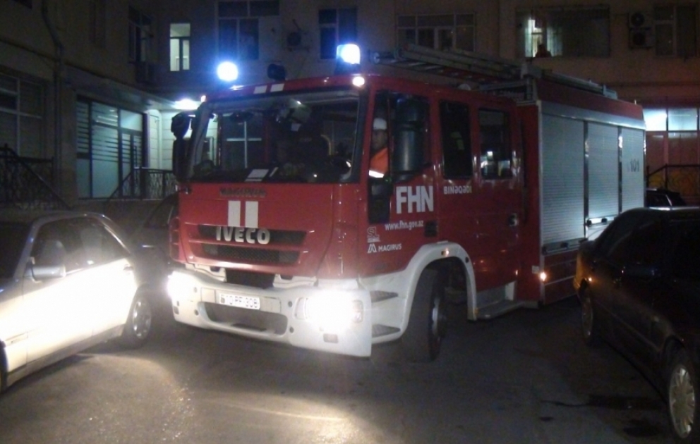 FHN yaşayış massivində şərti yanğın təlimi keçirib