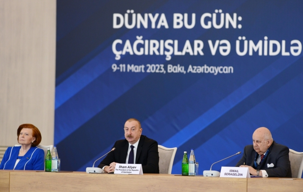 President Ilham Aliyev attended the opening ceremony of the 10th Global Baku Forum