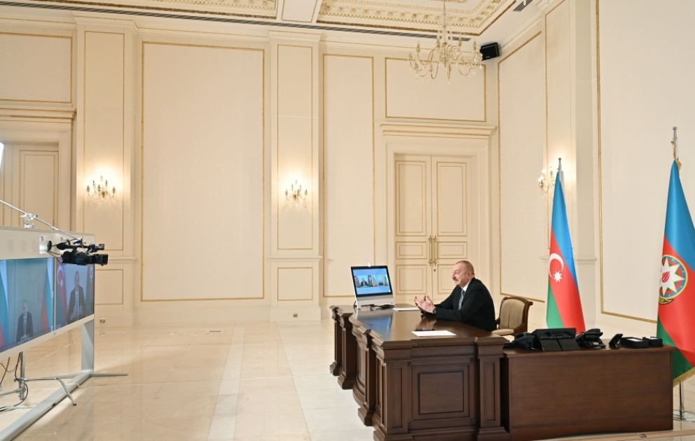 Azərbaycan Prezidenti İlham Əliyev Bolqarıstan Prezidenti Rumen Radev ilə videokonfrans formatında görüşüb