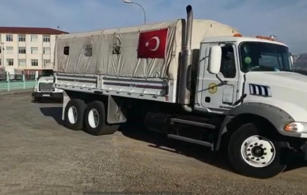 FHN-in Türkiyəyə humanitar yardım aparmış vasitələrinin növbəti hissəsi Bakıya qayıdır