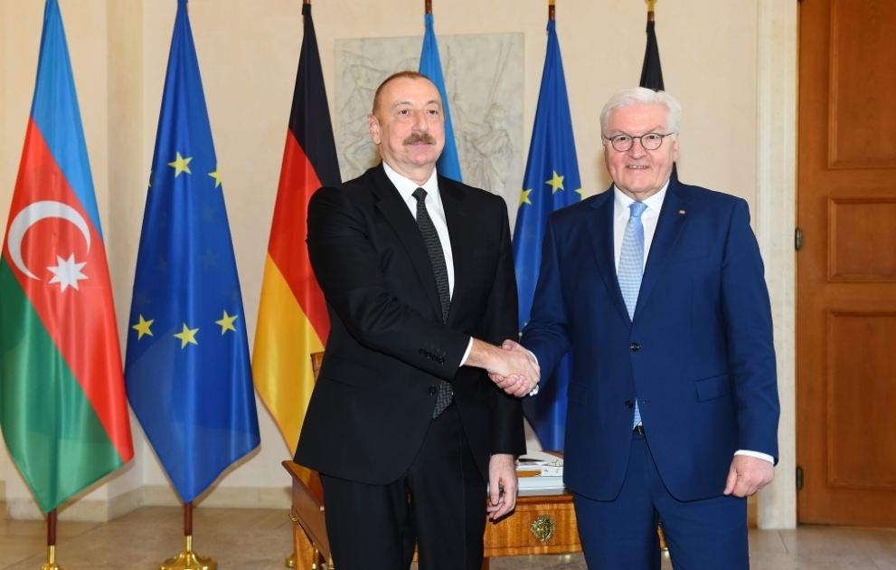 Une rencontre en tête-à-tête tenue entre les présidents Ilham Aliyev et Frank-Walter Steinmeier à Berlin