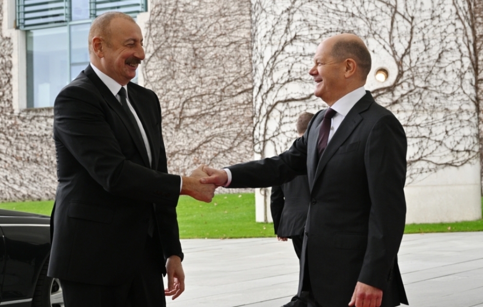 President of Azerbaijan Ilham Aliyev held one-one-one meeting with Chancellor of Germany Olaf Scholz in Berlin