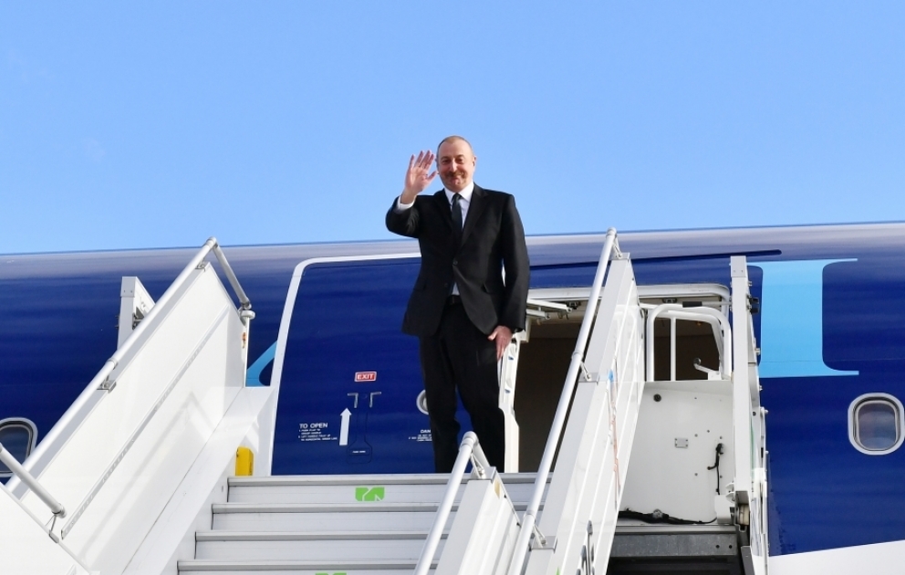 Präsident Ilham Aliyev beendet seinen Arbeitsbesuch in Deutschland