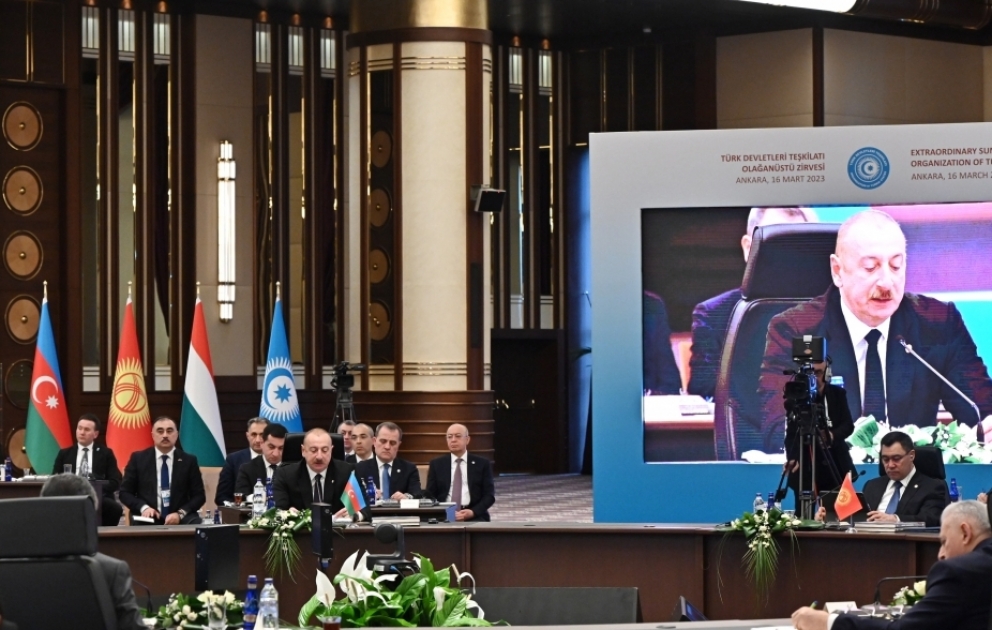 Ankara hosted Extraordinary Summit of Heads of State of Organization of Turkic States 
President of Azerbaijan Ilham Aliyev attended the Summit