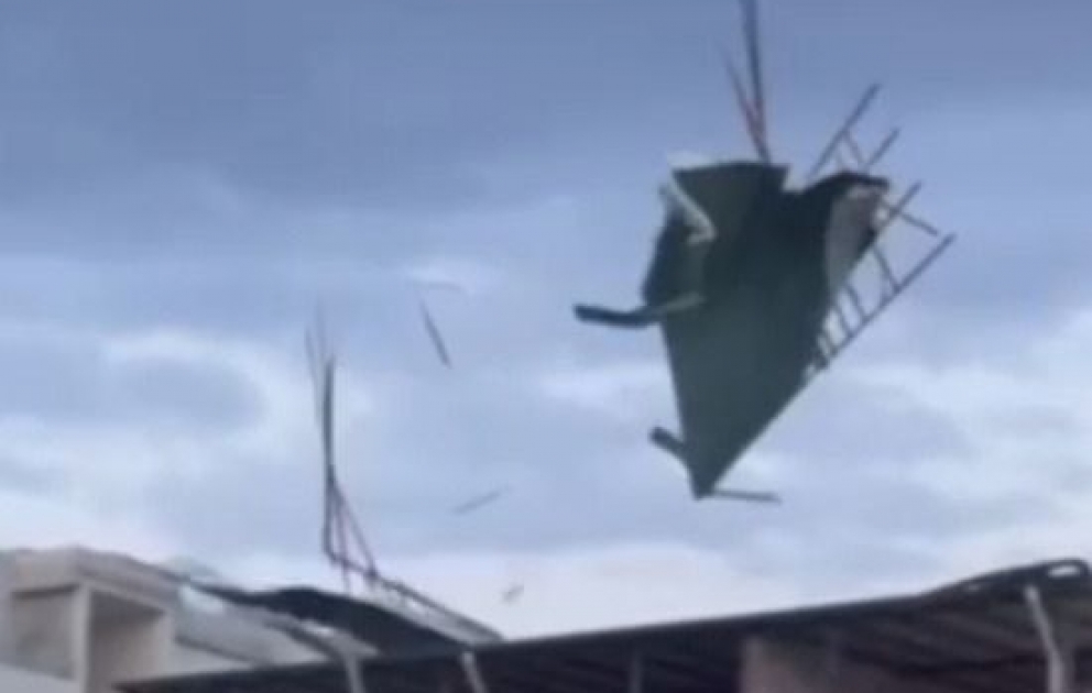 Batumidə güclü qasırğa baş verib