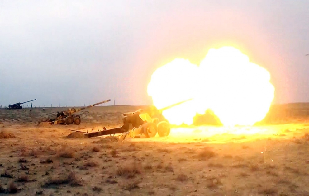 Artillery units conducted live-fire exercises