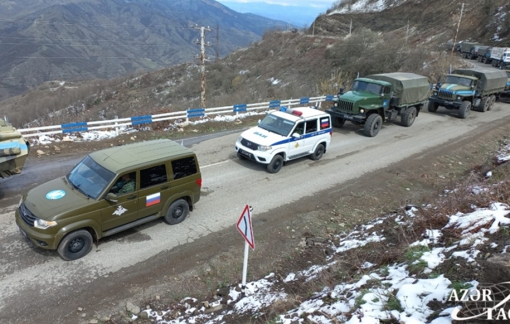 Avtomobil karvanının aksiya ərazisindən keçidi təmin edilib