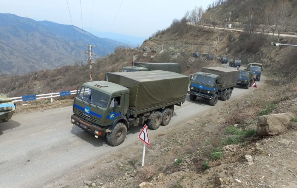 Sülhməramlıların avtomobil karvanı aksiya ərazisindən sərbəst keçdi