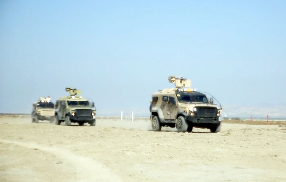 Mechanized units carried out practical training exercises