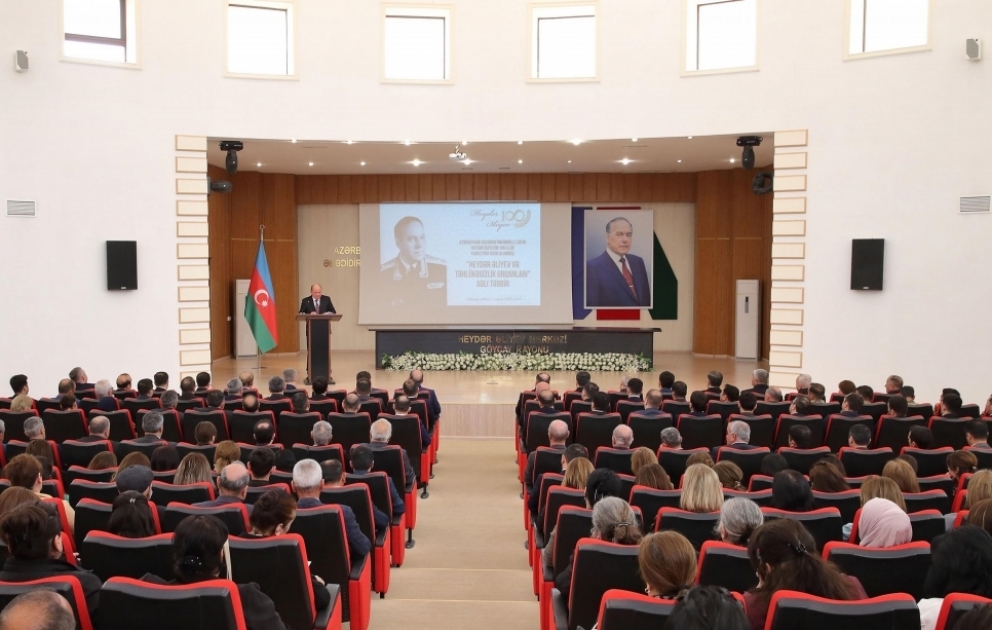 Göyçayda Ulu Öndərin 100 illik yubileyinə həsr olunmuş tədbir
