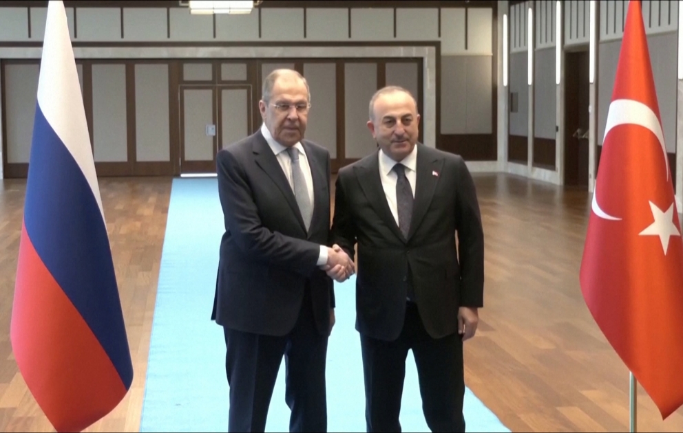 Mövlud Çavuşoğlu rusiyalı həmkarı Sergey Lavrovla görüşüb