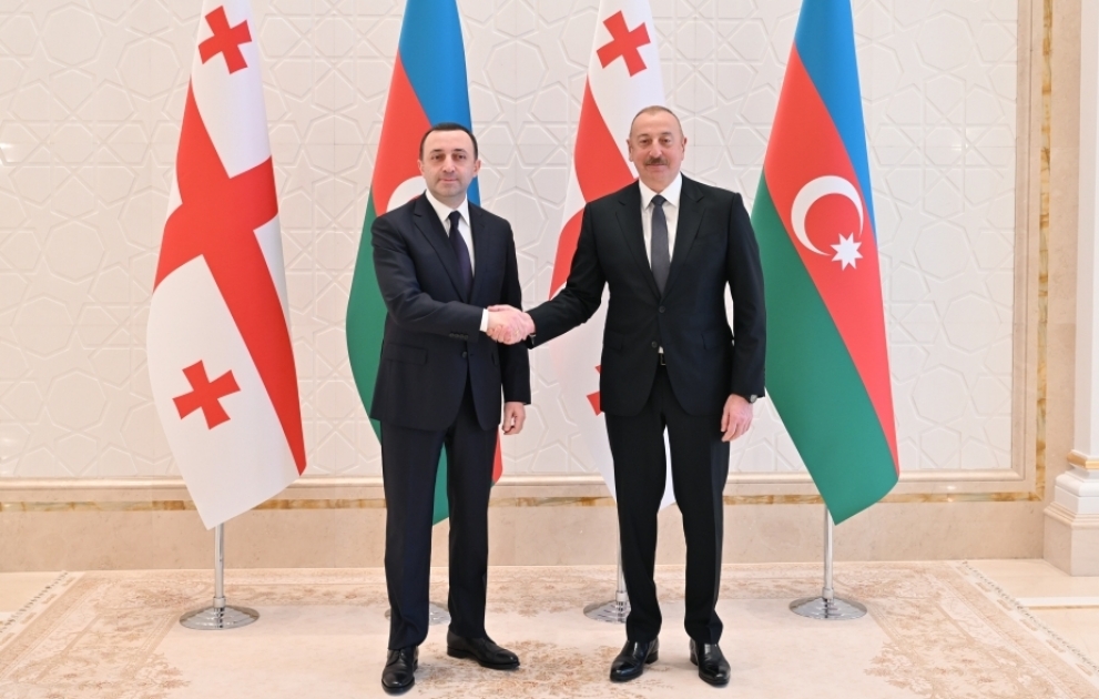 Azərbaycan Prezidentinin Gürcüstanın Baş naziri ilə təkbətək görüşü olub