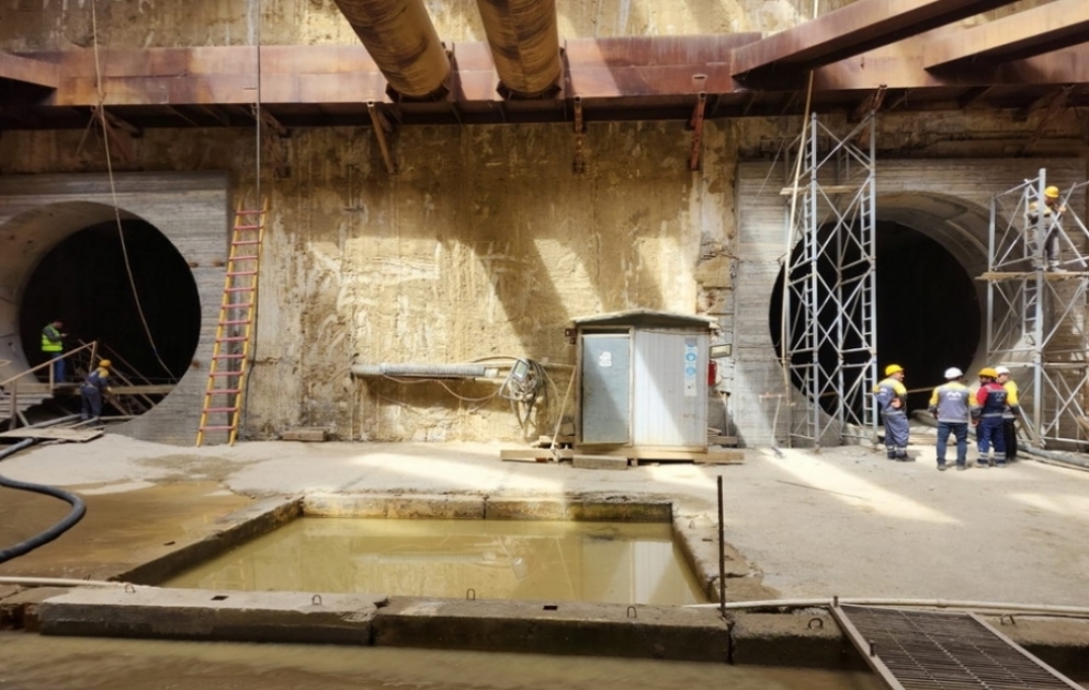Yeni B-04 stansiyasının tikintisi davam edir