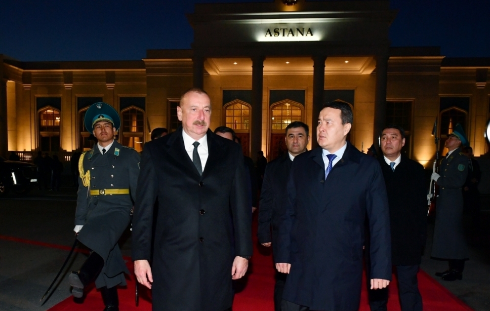 President Ilham Aliyev completed his official visit to Kazakhstan