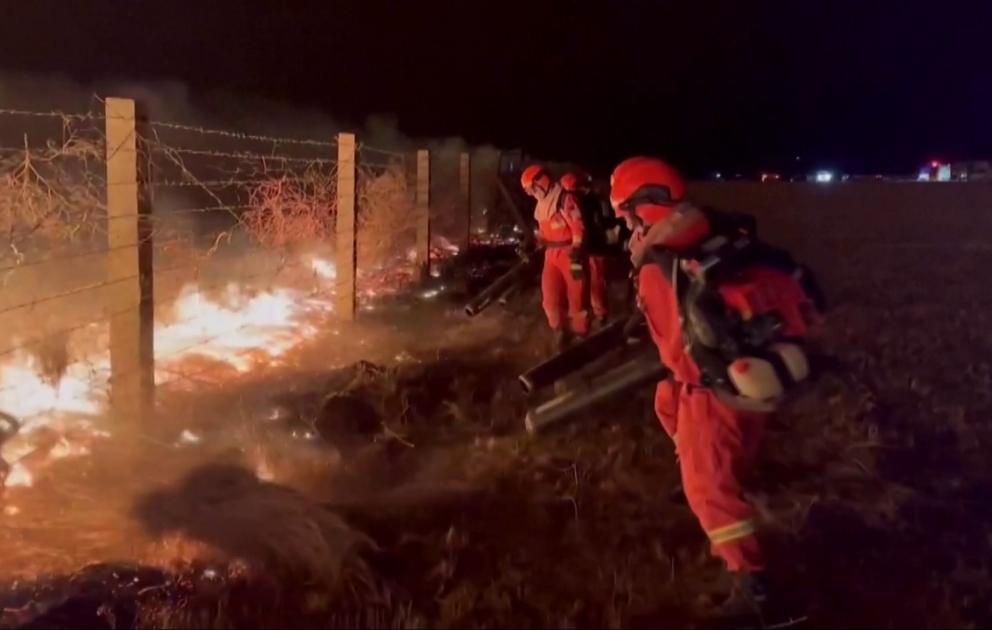 China’s Inner Mongolia battles wildfire from neighboring country