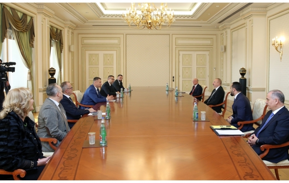 President Ilham Aliyev received delegation led by Minister of Security of Bosnia and Herzegovina