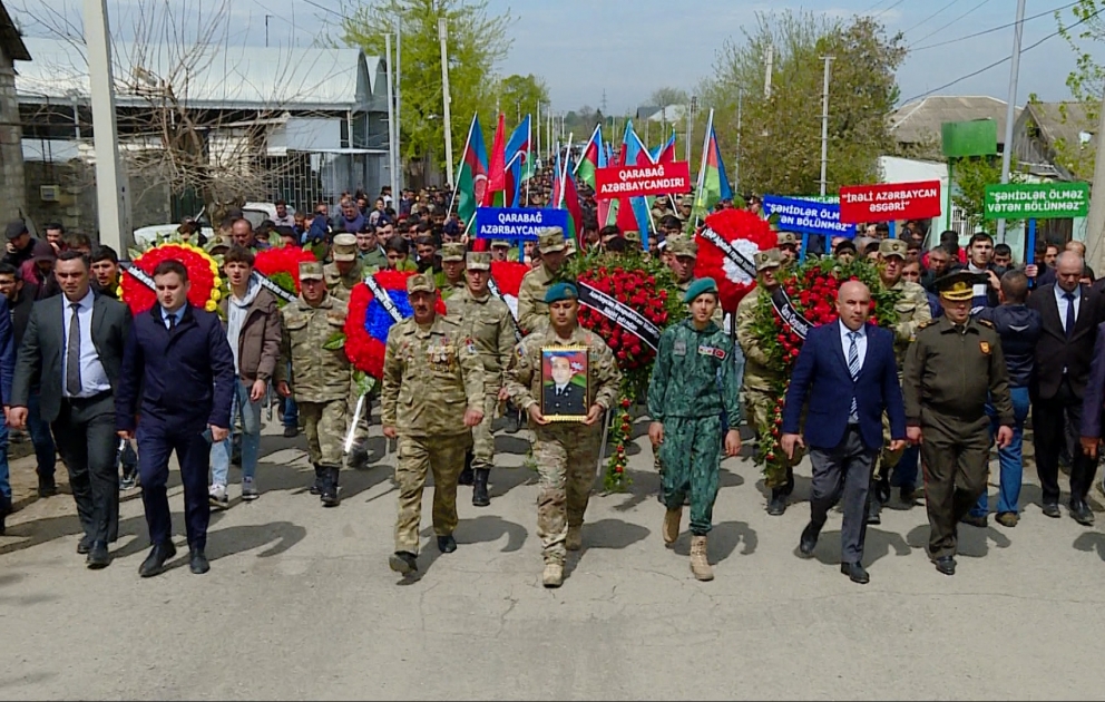 Şəhid Elşad Həsənov son mənzilə yola salındı