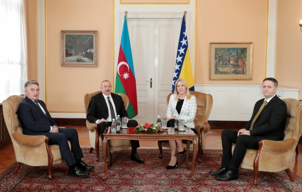 Sarajevo : le président Ilham Aliyev a rencontré la présidente et les membres de la Présidence collégiale de Bosnie-Herzégovine