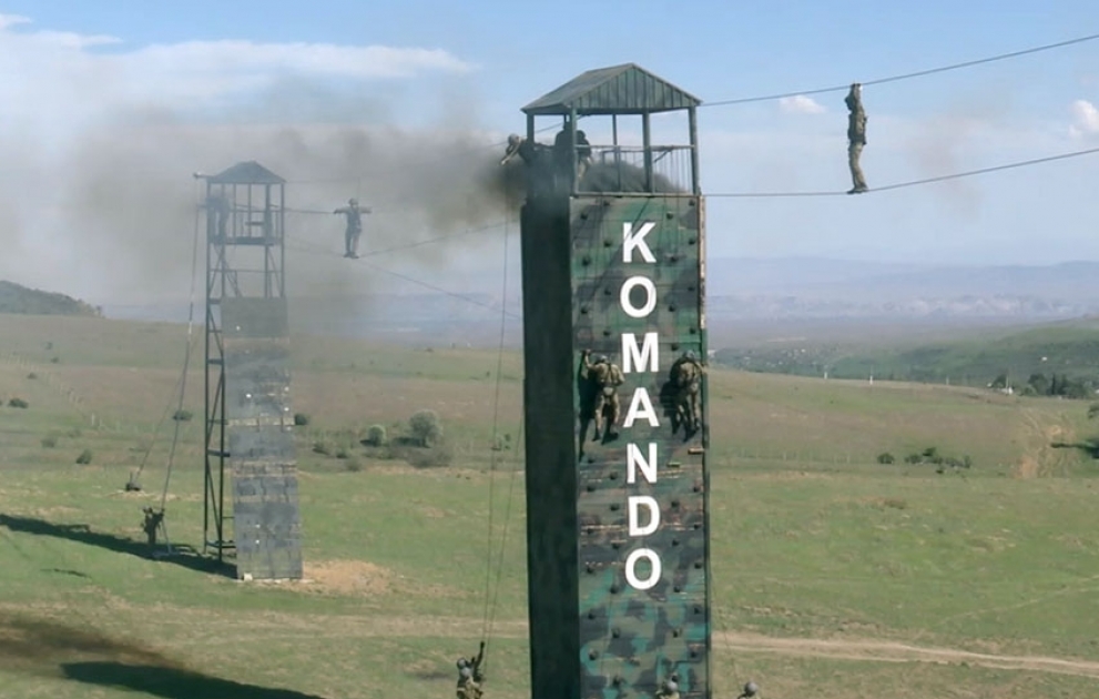 Komando bölmələri ilə taktiki-xüsusi təlim keçirilib