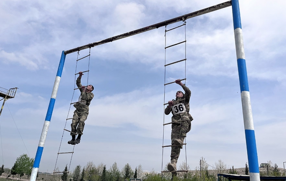 Hərbi qulluqçular arasında beşnövçülük üzrə yarışlar keçirilib