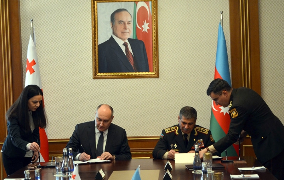 Azerbaijan and Georgia signed Defense Cooperation Agreement