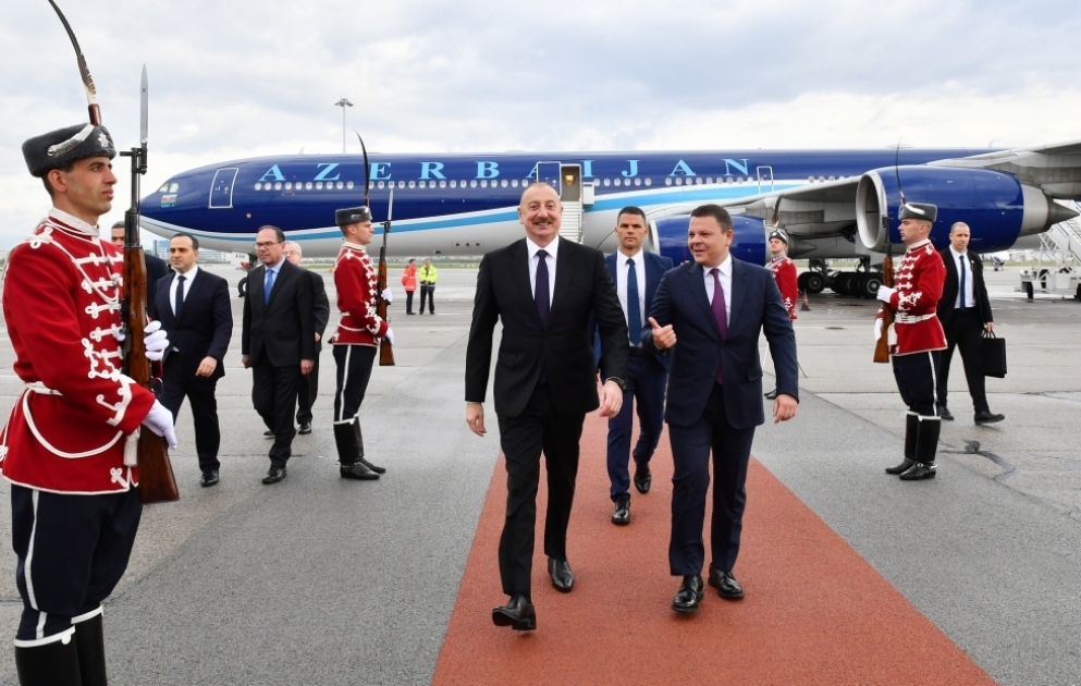 Prezident İlham Əliyev Bolqarıstana işgüzar səfərə gedib