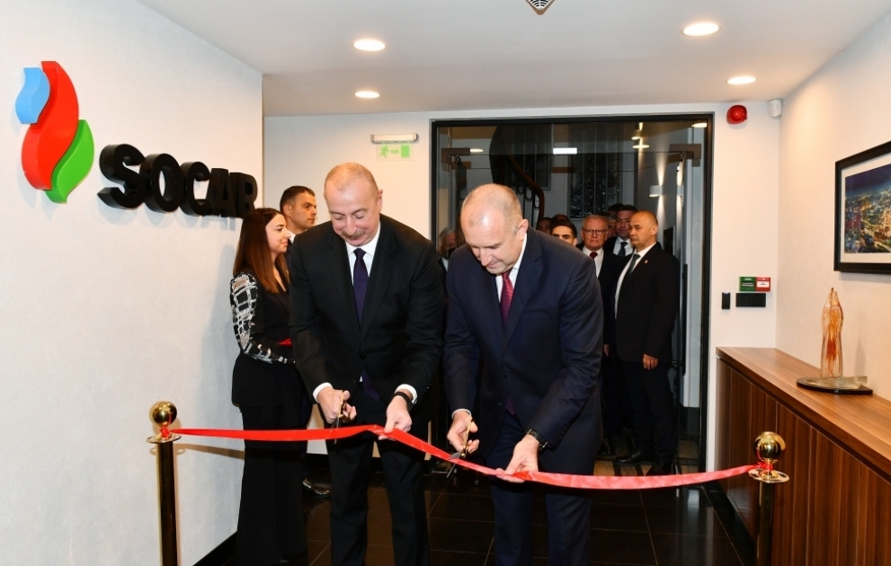 Sofiyada SOCAR-ın Bolqarıstandakı ofisinin açılışı olub  Prezident İlham Əliyev və Bolqarıstan Prezidenti Rumen Radev açılış mərasimində iştirak ediblər YENİLƏNİB