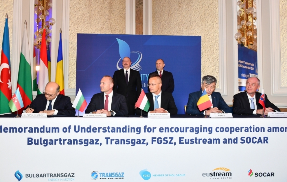 The transmission system operators of Bulgaria, Romania, Hungary, Slovakia and SOCAR signed Memorandum of Understanding in Sofia