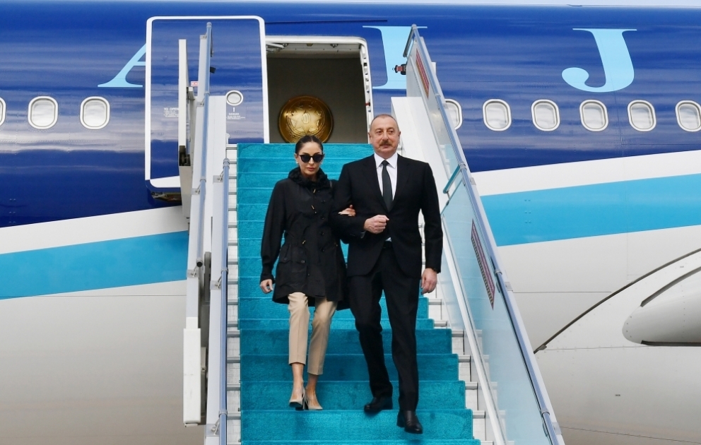 Le président Ilham Aliyev entame une visite de travail en Türkiye