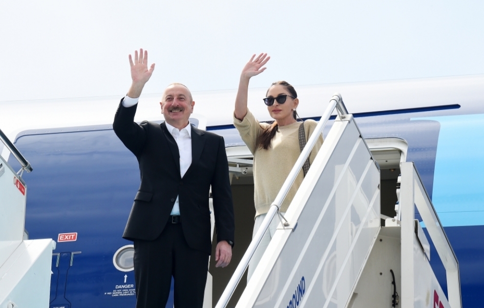 Präsident Ilham Aliyev beendet seinen Arbeitsbesuch in Istanbul