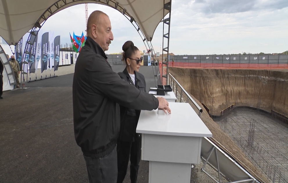 President Ilham Aliyev and First Lady Mehriban Aliyeva visited Aghdam district