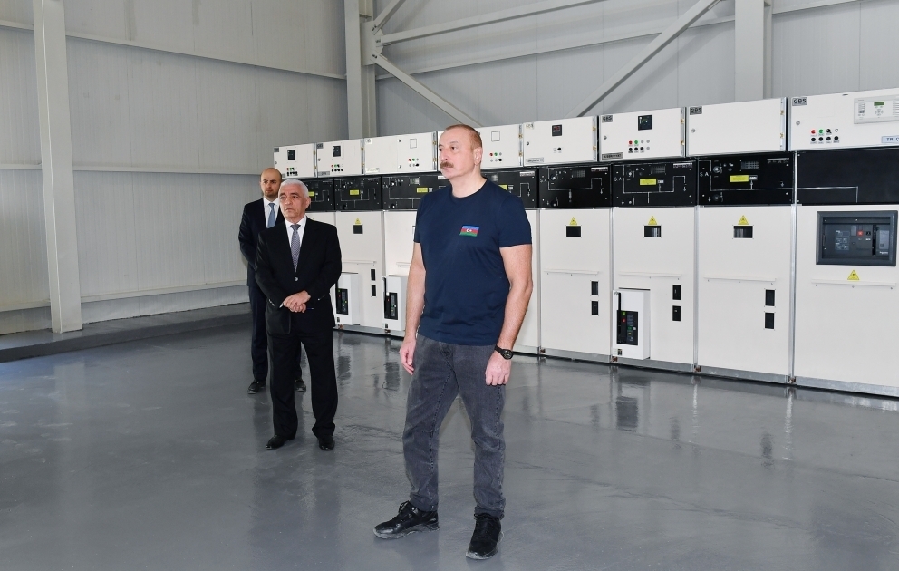 President Ilham Aliyev viewed construction progress at “Sarigishlag” hydroelectric power station owned by “Azerenergy” in Zangilan