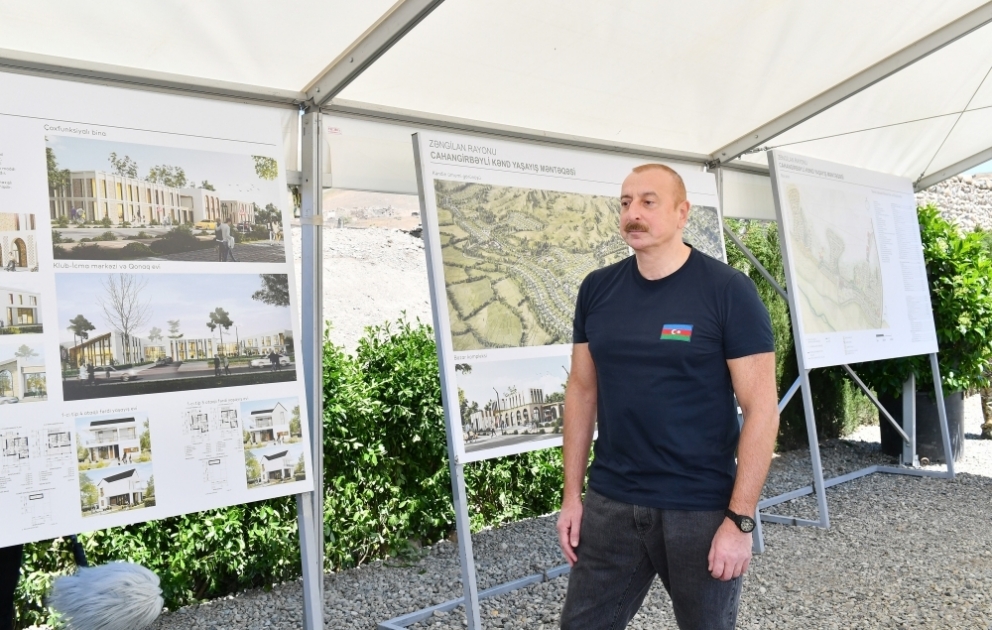 The village of Jahangirbayli broke ground in Zangilan