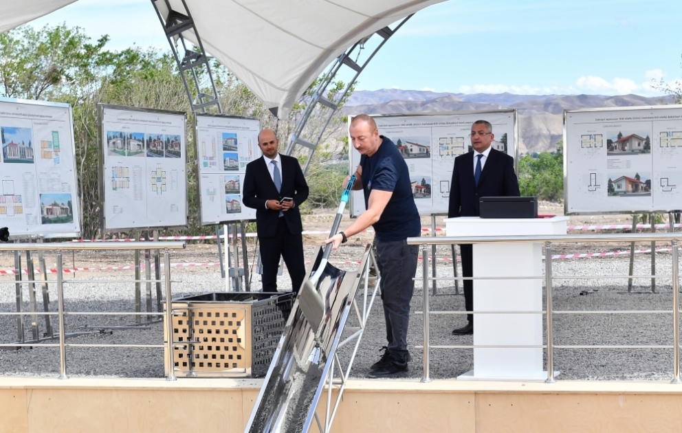 The village of Shukurbayli broke ground in Jabrayil