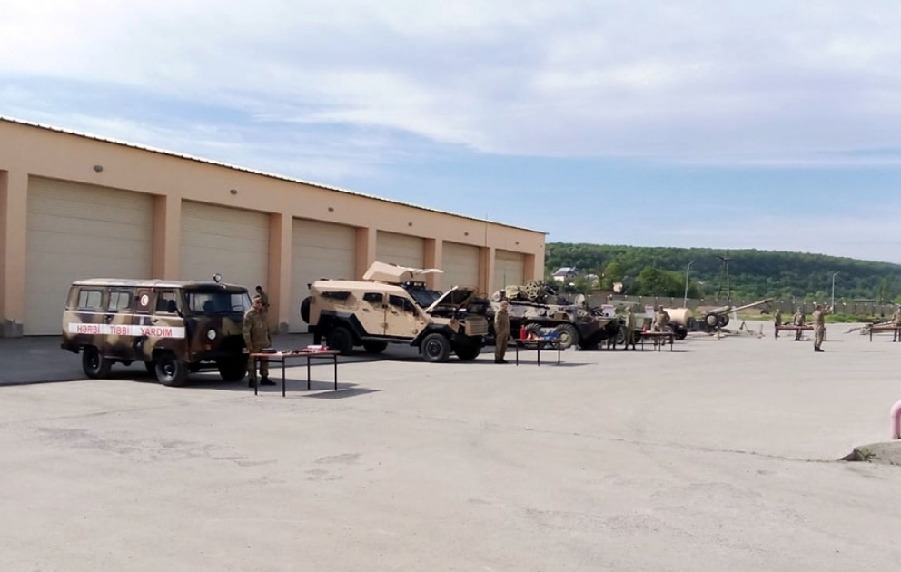 Weapons and military equipment are transferred into the summer operation mode