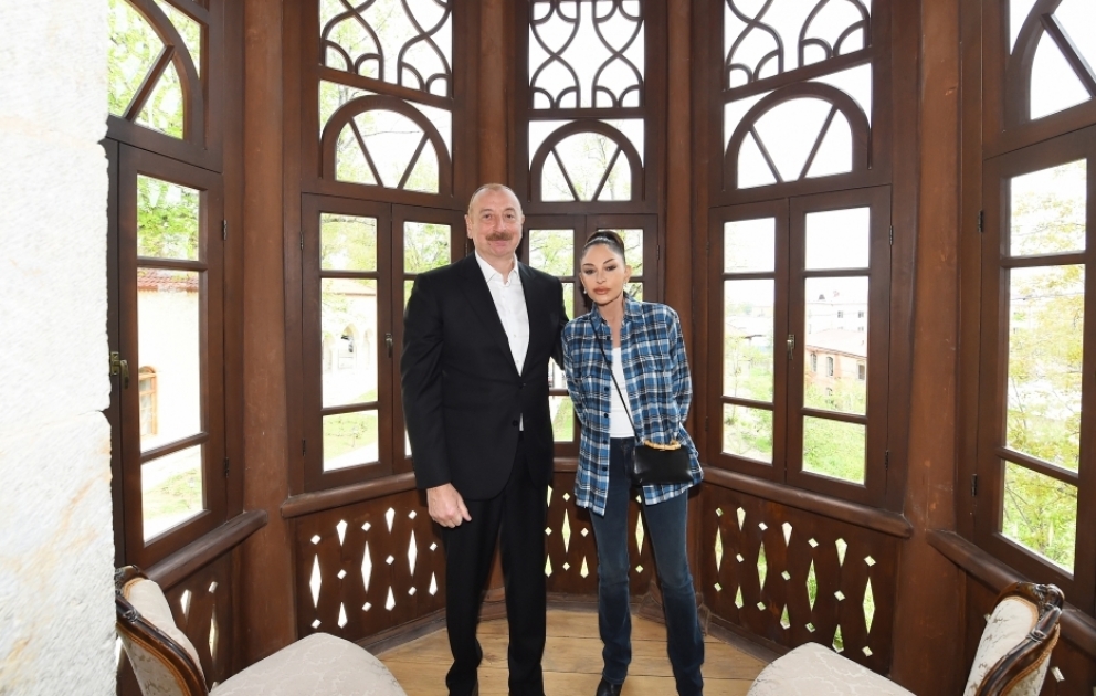 President Ilham Aliyev and First Lady Mehriban Aliyeva participated in opening of Mehmandarovs’ Estate Complex in Shusha