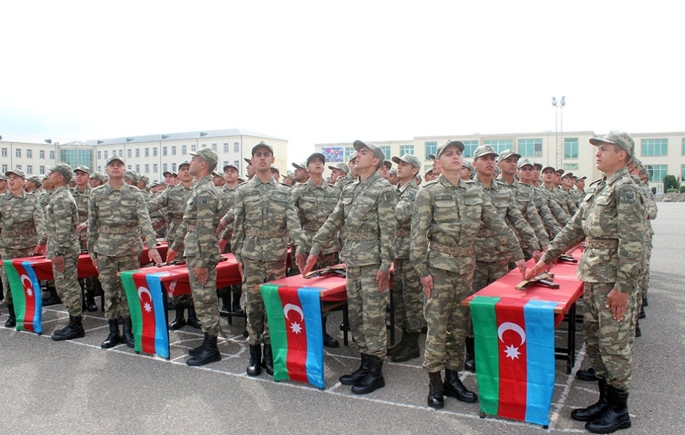 Military Oath-taking ceremonies were held in the Azerbaijan Army