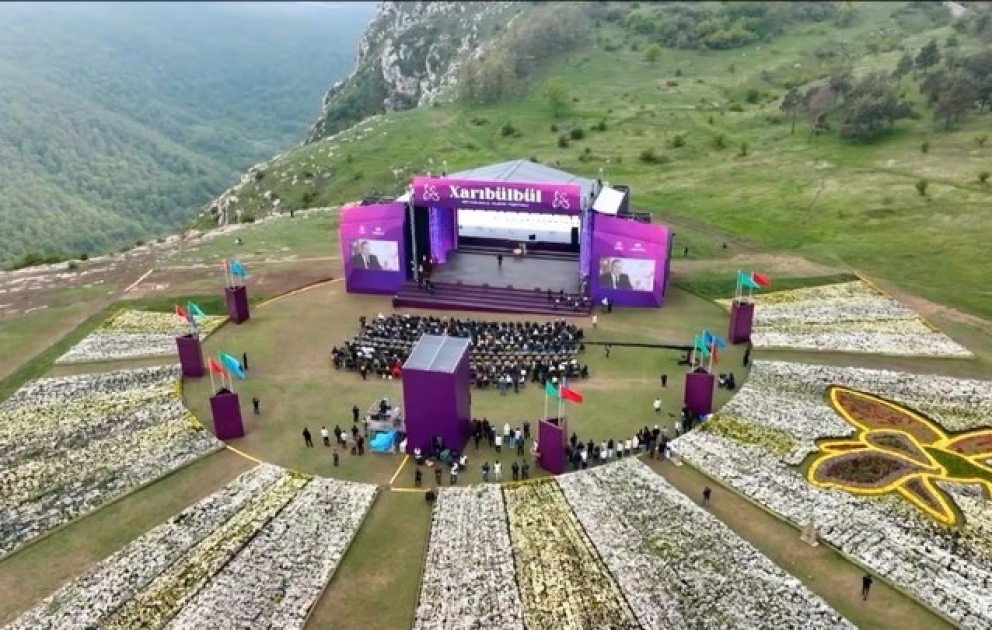 First Vice-President Mehriban Aliyeva shared footages from "Kharibulbul" International Music Festival