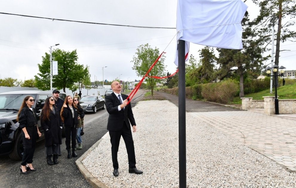Signs at intersection of Heydar Aliyev and 8 November streets were unveiled in Shusha