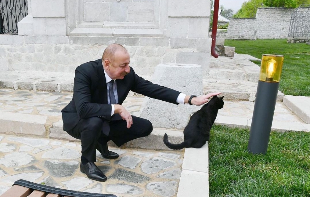 Erste Vizepräsidentin Mehriban Aliyeva teilt Posting aus Schuscha