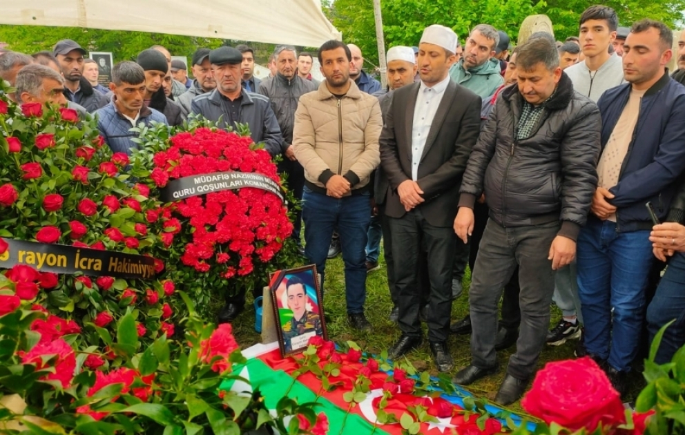 Şəhid Məhəmməd Qarayev Qəbələdə torpağa tapşırılıb