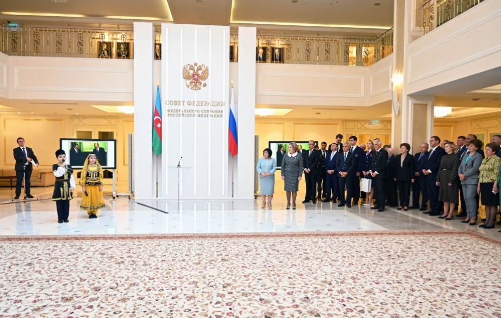 Rusiya Federal Məclisinin Federasiya Şurasında Ulu Öndərin yubileyinə həsr olunmuş sərgi açılıb